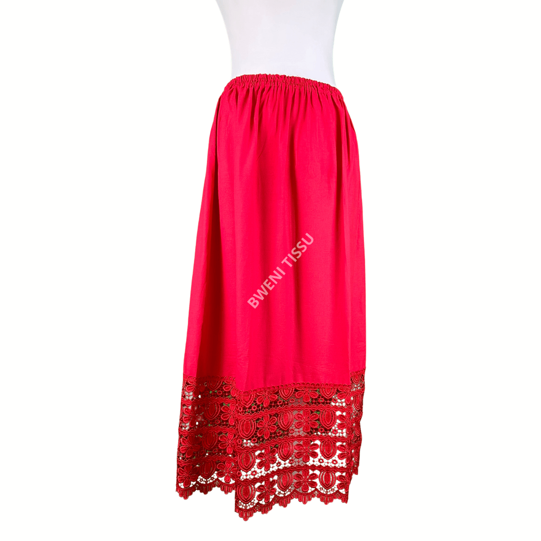 Jupe Crayon BB Dakota Modcloth – Dentelle Rouge – Taille 8 – NEUF Avec étiquette