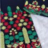 Tissu broderie SALOUVA - Noir