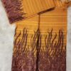 Tissu broderie SALOUVA - Marron