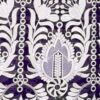 Tissu broderie SALOUVA Blanc & Noir - feuille