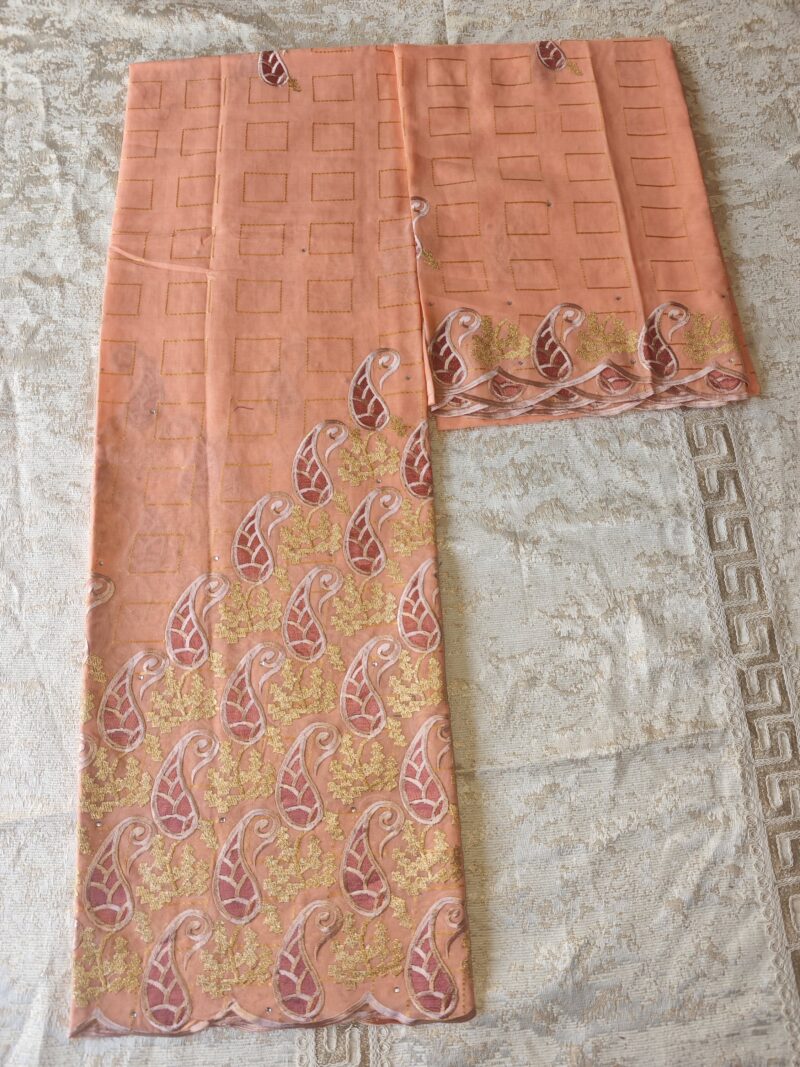 Salouva broderie - rose - 100% cotton