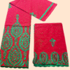Salouva broderie Rouge - 100% cotton