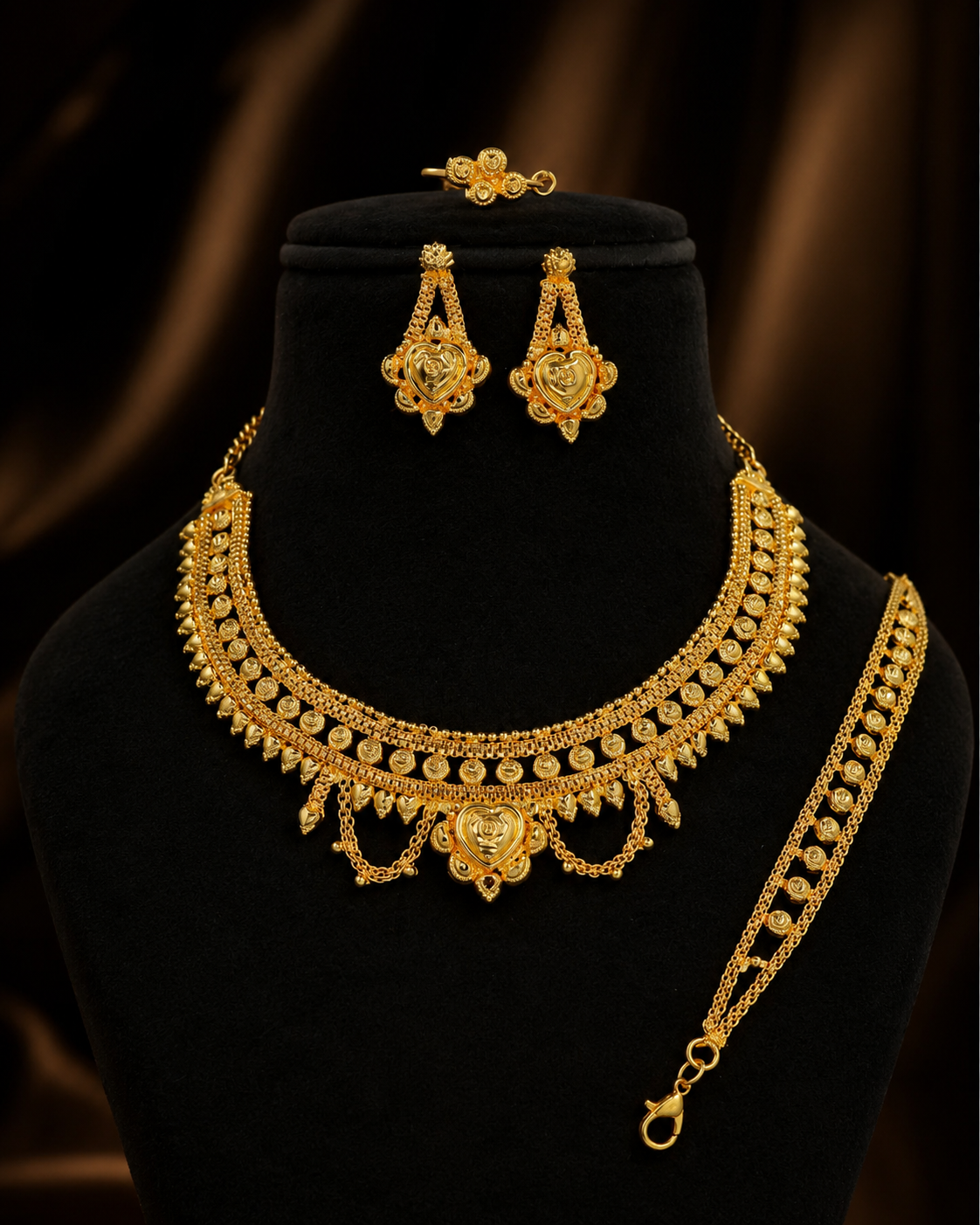 Parure de bijoux - Mahaba - plaqué Or