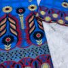 Tissu broderie SALOUVA 100% coton - Bleu
