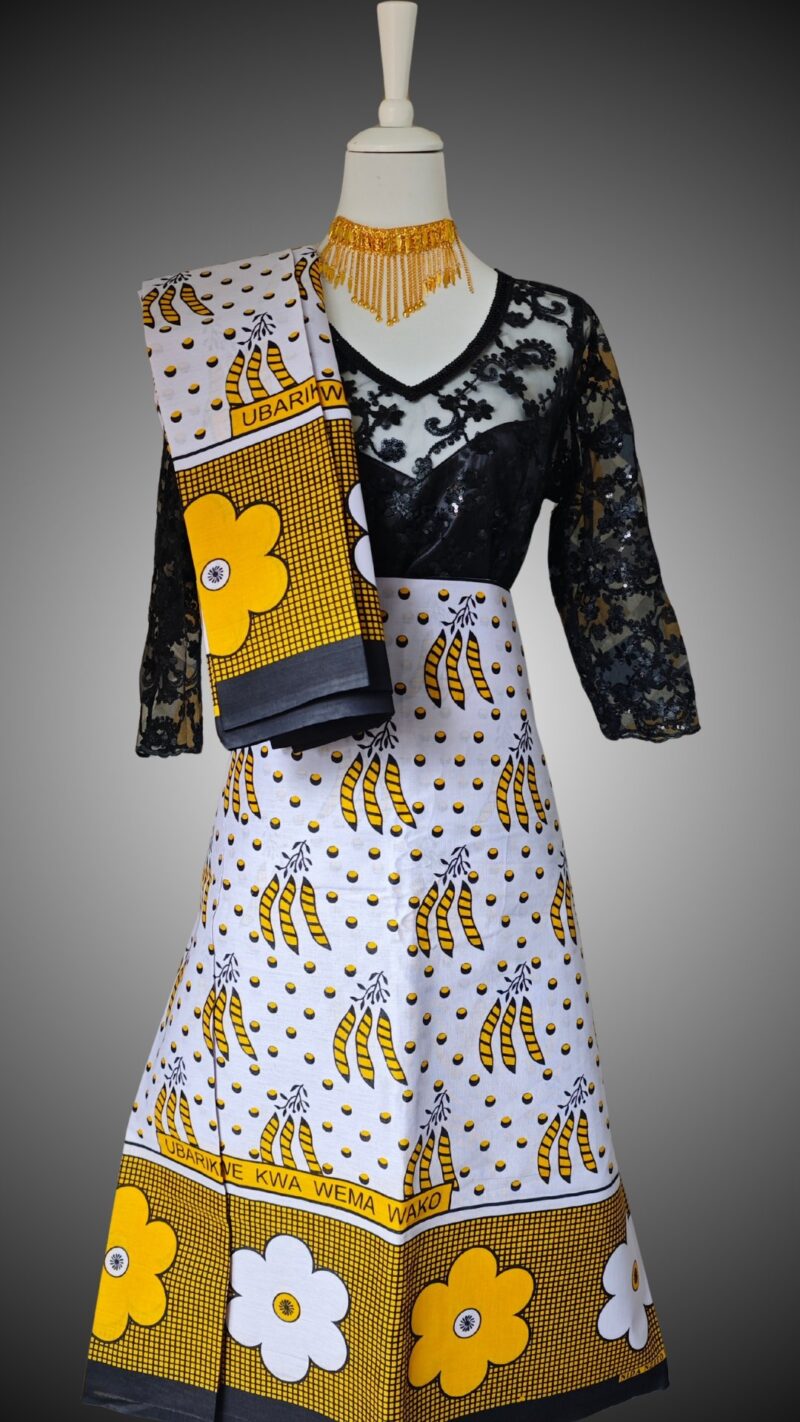 Ensemble Body & Salouva Nambawane Jaune et noir