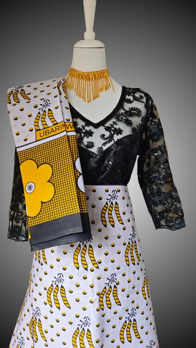Ensemble Body & Salouva Nambawane Jaune et noir – Image 2