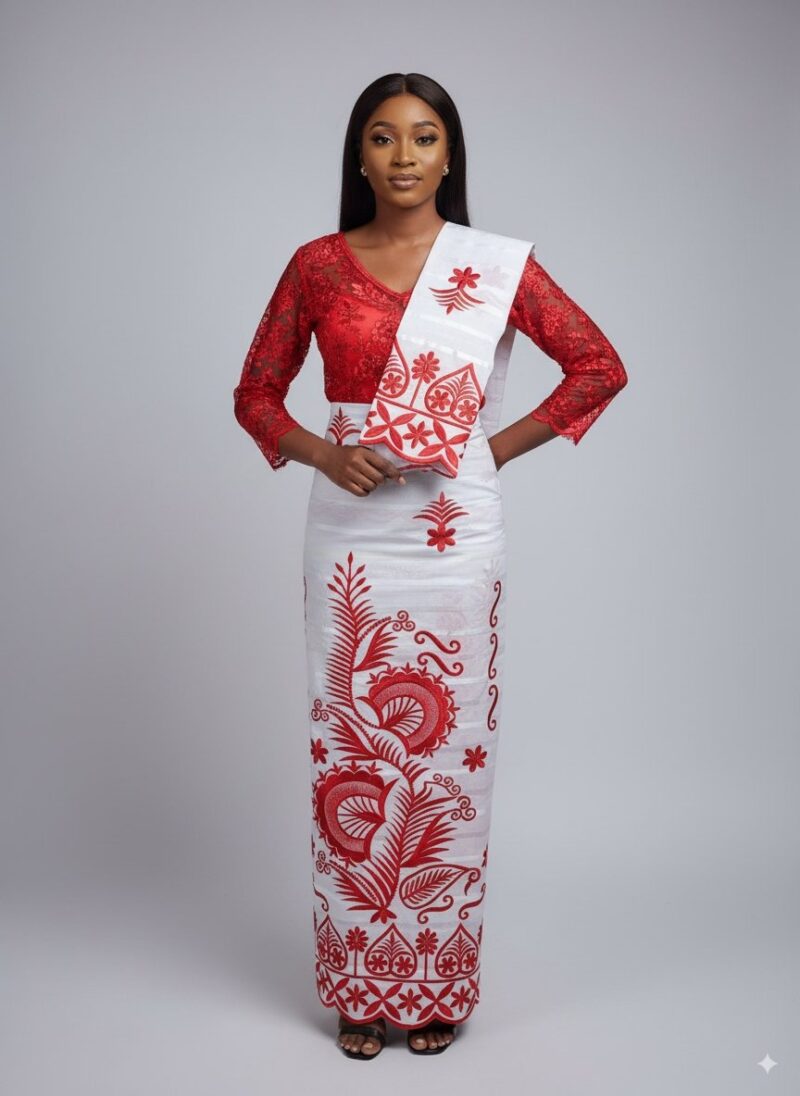 Ensemble Body & Salouva - Rouge - Taille L