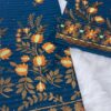 Salouva broderie fleur orange