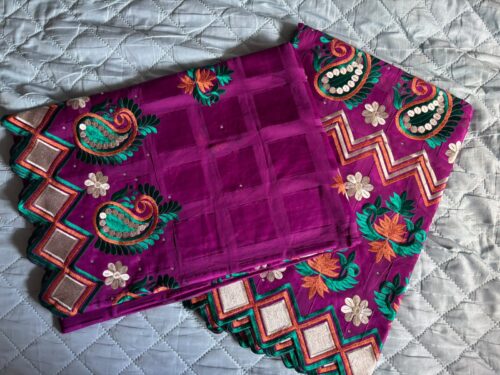 Salouva broderie Violet - 100% cotton photo review