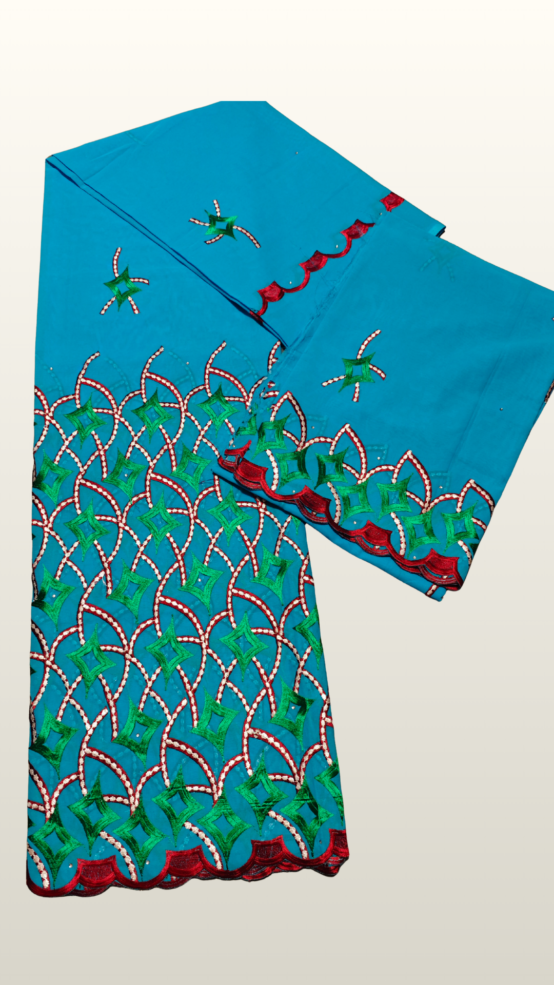 Salouva broderie Bleu ciel
