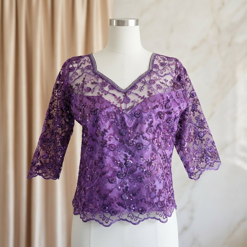 Body dentelle Violet