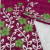 Salouva broderie rose - rose verte