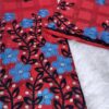 Salouva broderie rouge - rose bleu